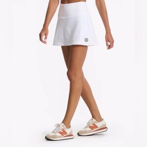 Volley Skirt Women's Performance Tennis Skirt Medium White